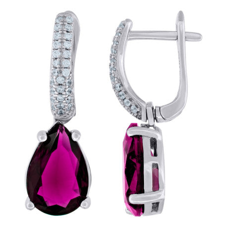 925 Sterling Silver & Cz Earring
