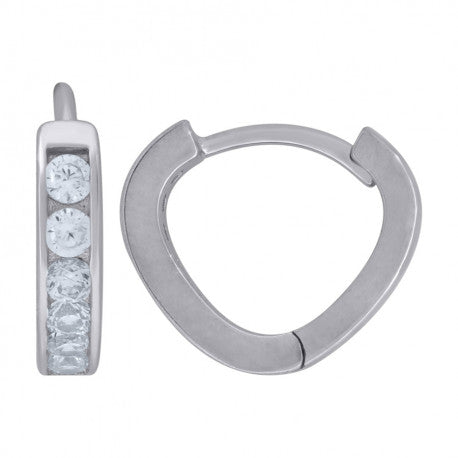 925 Sterling Silver & Cz Earring
