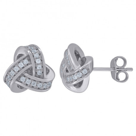 925 Sterling Silver & Cz Earring