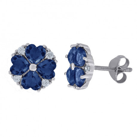 925 Sterling Silver Cz Earring