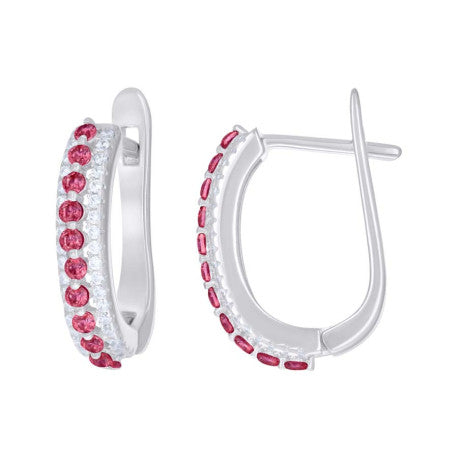 925 Sterling Silver Cz Earring