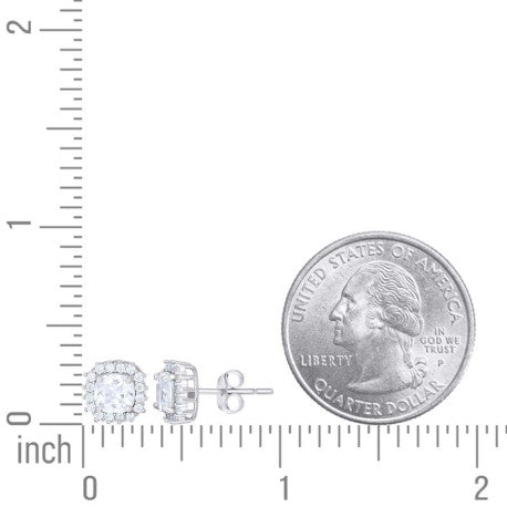 925 Sterling Silver Cz Earring