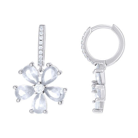 925 Sterling Silver Cz Earring