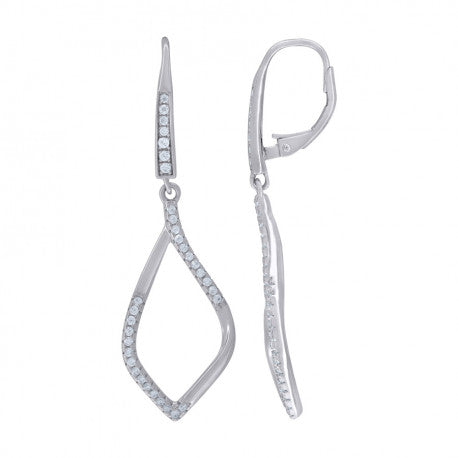 925 Sterling Silver & Cz Earring