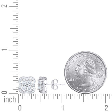 925 Sterling Silver Cz Earring