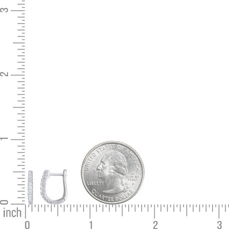 925 Sterling Silver Cz Earring