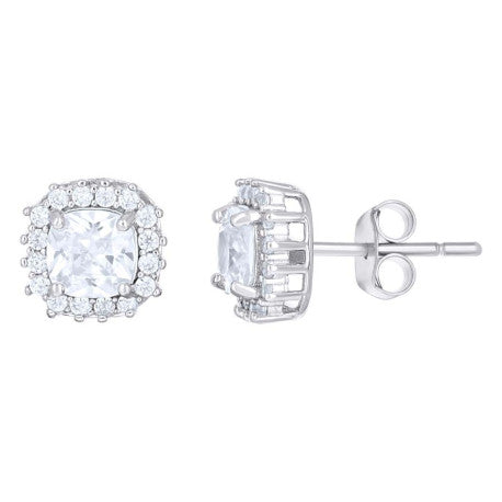 925 Sterling Silver Cz Earring