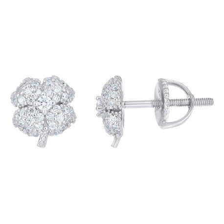 925 Sterling Silver Cz Earring
