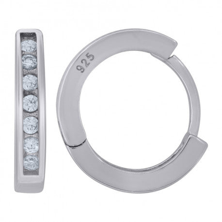 925 Sterling Silver & Cz Earring