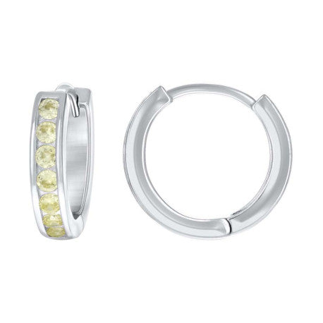 925 Sterling Silver & Cz Earring