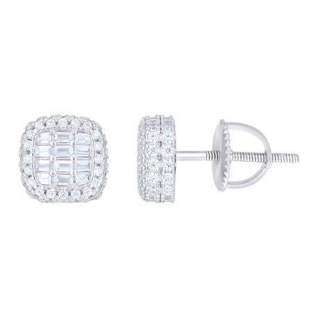 925 Sterling Silver Cz Earring
