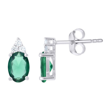 925 Sterling Silver Cz Earring