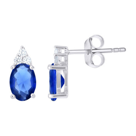 925 Sterling Silver Cz Earring