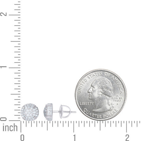 925 Sterling Silver Cz Earring