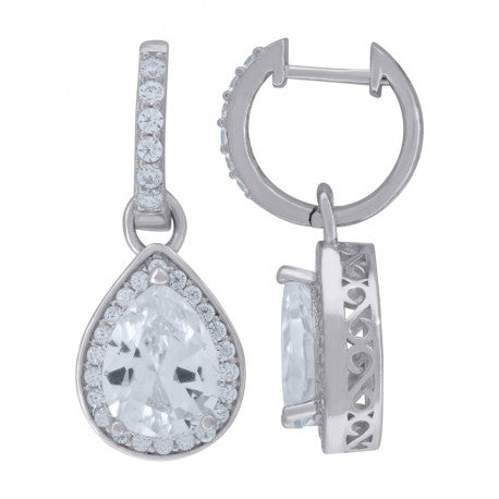 925 Sterling Silver & Cz Earring