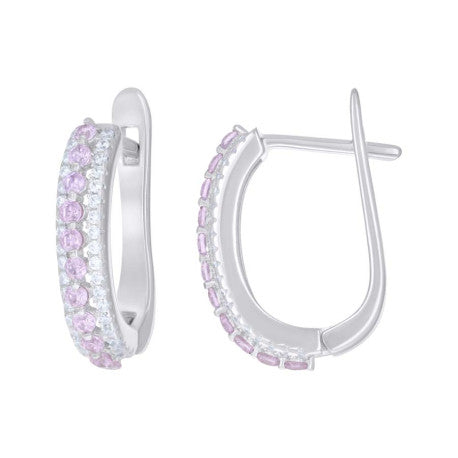 925 Sterling Silver Cz Earring