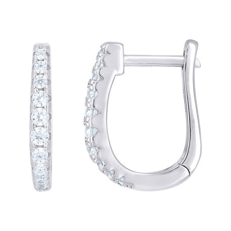 925 Sterling Silver Cz Earring