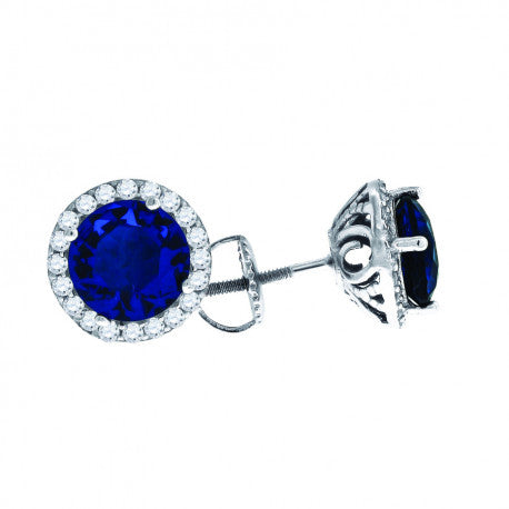 925 Sterling Silver Cz Earring