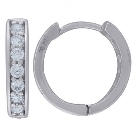 925 Sterling Silver & Cz Earring