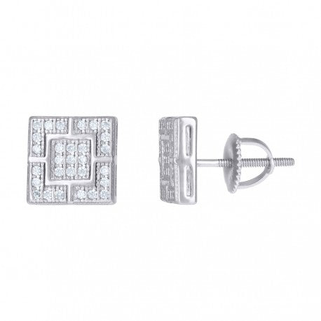 925 Sterling Silver CZ Earrings