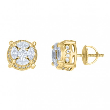 925 Sterling Silver CZ Earrings