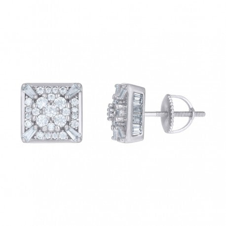 925 Sterling Silver CZ Earrings