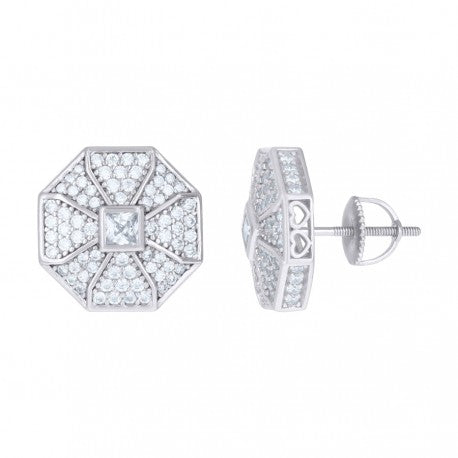 925 Sterling Silver CZ Earrings