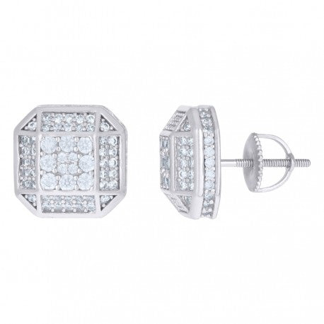 925 Sterling Silver CZ Earrings