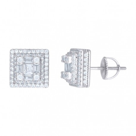 925 Sterling Silver CZ Earrings