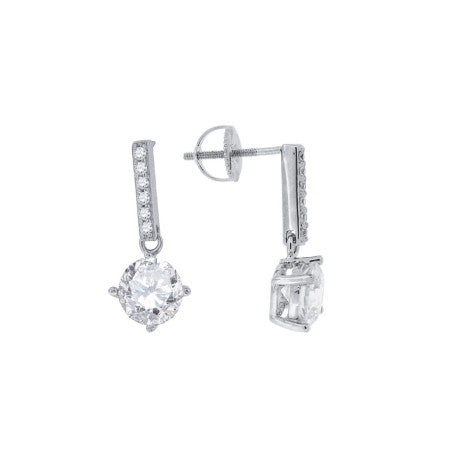 925 Sterling Silver Cz Earrings