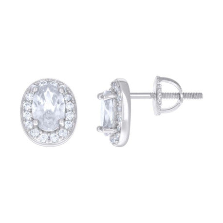 925 Sterling Silver Cz Earrings
