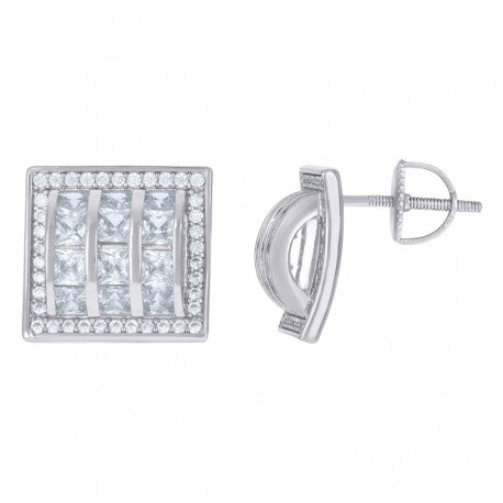925 Sterling Silver CZ Earrings