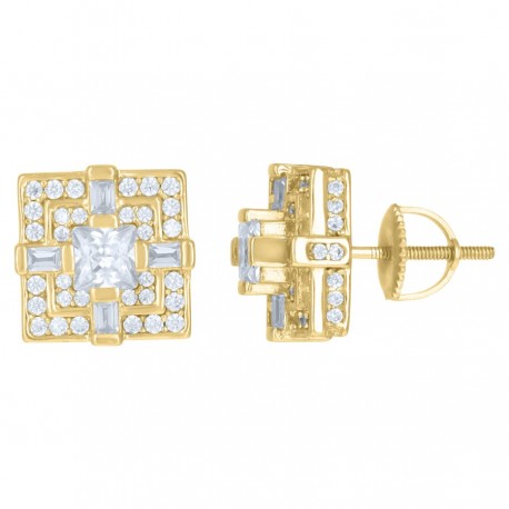 925 Sterling Silver CZ Earrings