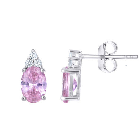925 Sterling Silver Cz Earrings