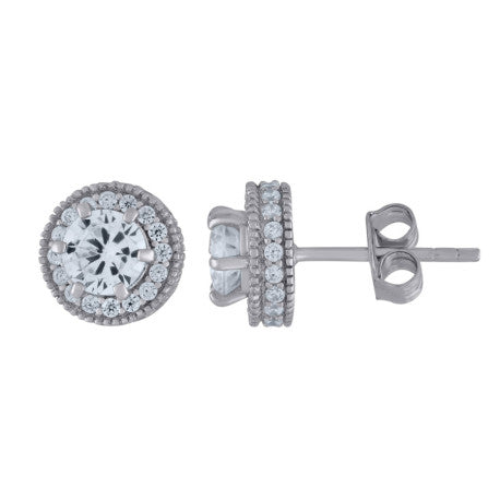 925 Sterling Silver Cz Earrings