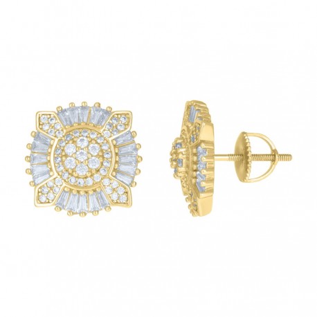 925 Sterling Silver CZ Earrings