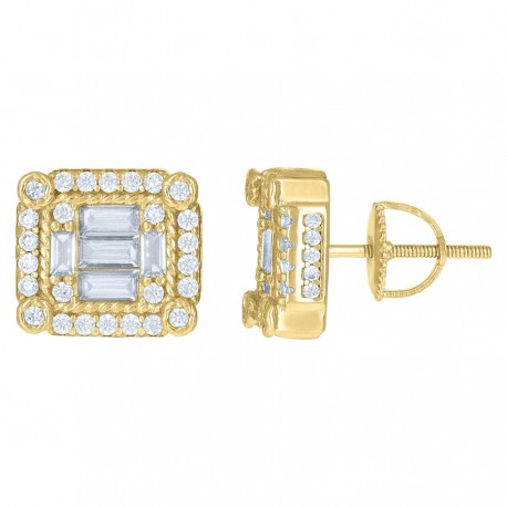925 Sterling Silver CZ Earrings