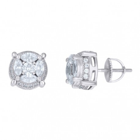 925 Sterling Silver CZ Earrings