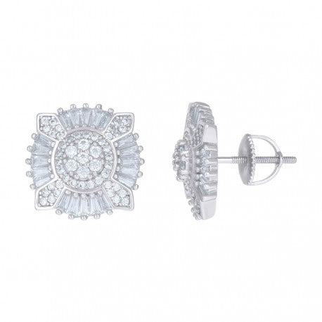 925 Sterling Silver CZ Earrings