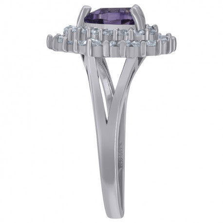 925 Sterling Silver Cz Heart Ring