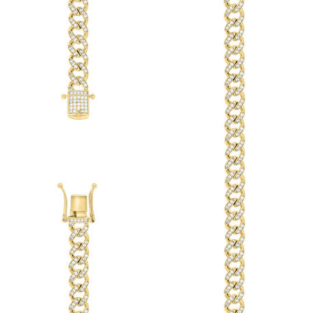 925 Sterling Silver Cz Miami Cuban 9mm