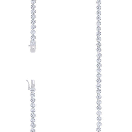925 Sterling Silver Cz Necklace 16"