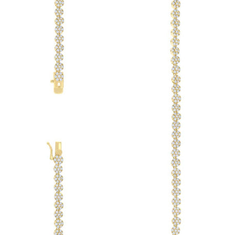 925 Sterling Silver Cz Necklace 16"