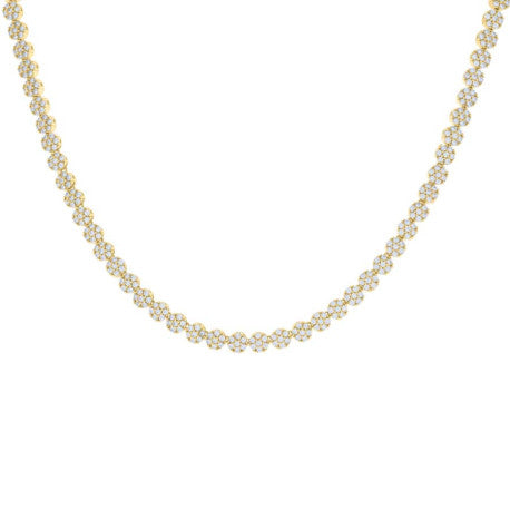 925 Sterling Silver Cz Necklace 16"