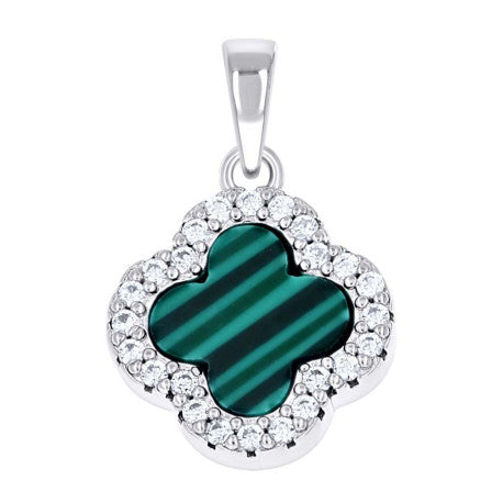 925 Sterling Silver Cz Pendant 13mm