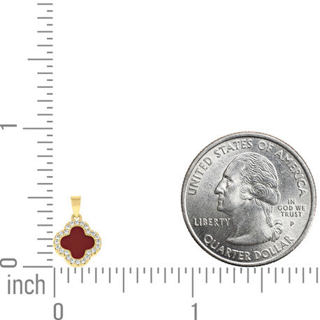 925 Sterling Silver Cz Pendant 13mm