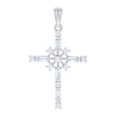 925 Sterling Silver Cz Pendant