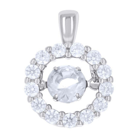 925 Sterling Silver Cz Pendant
