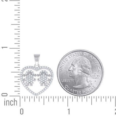 925 Sterling Silver Cz Pendant