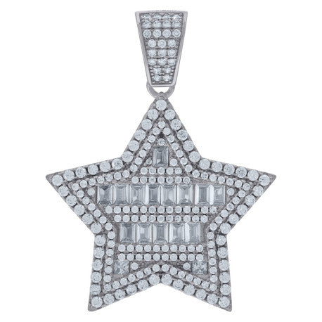 925 Sterling Silver Cz Pendant